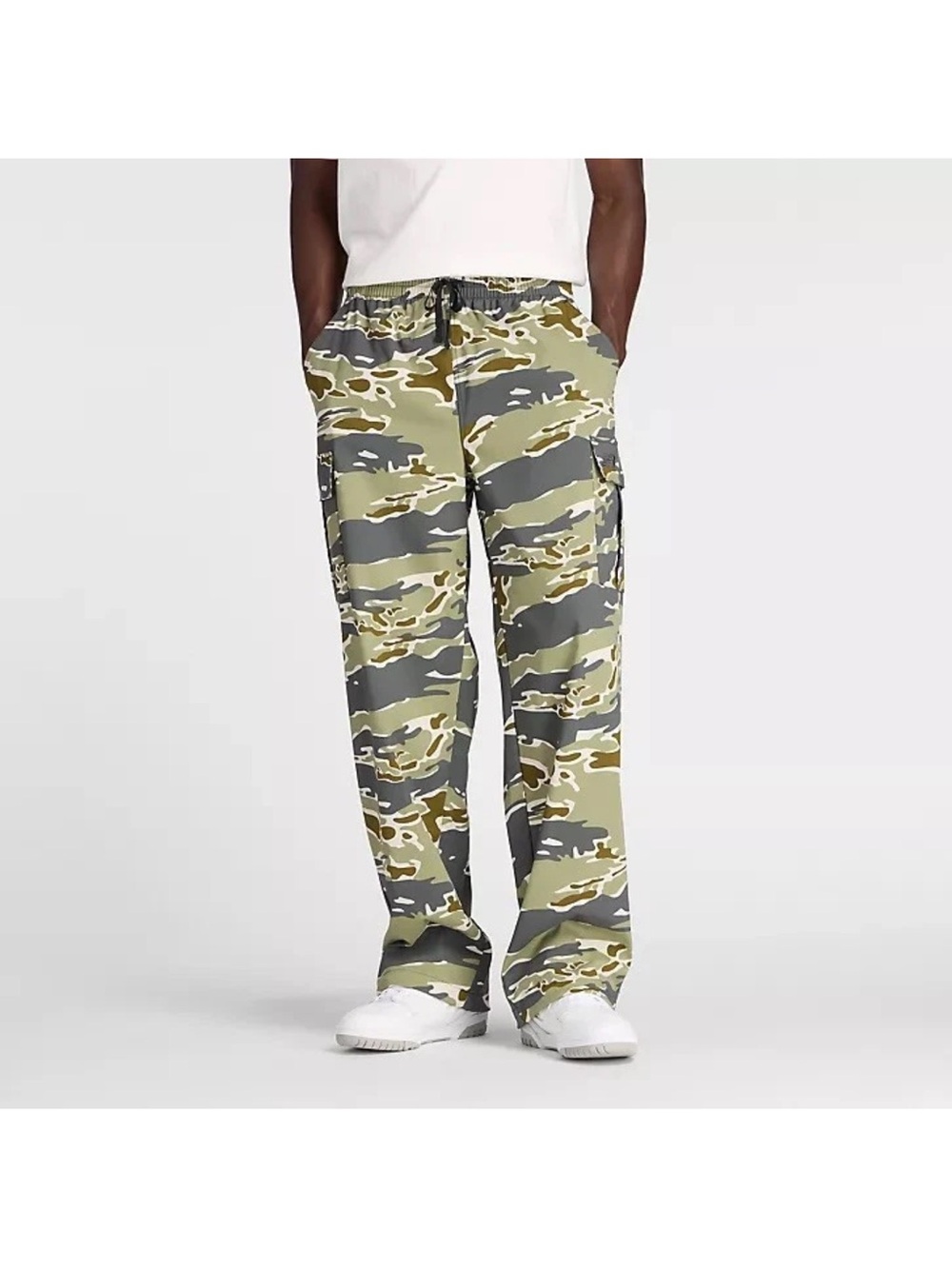 New Balance Olive & Gray Camo Cargo Pants